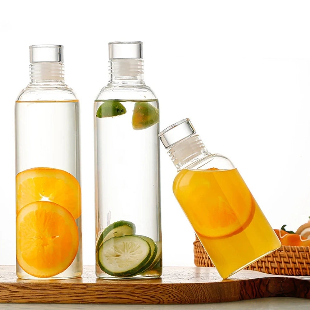 Gourde en verre graduée