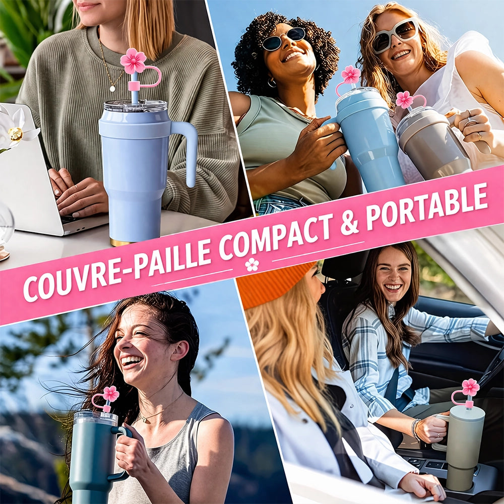 couvre paille fleur de cerisier