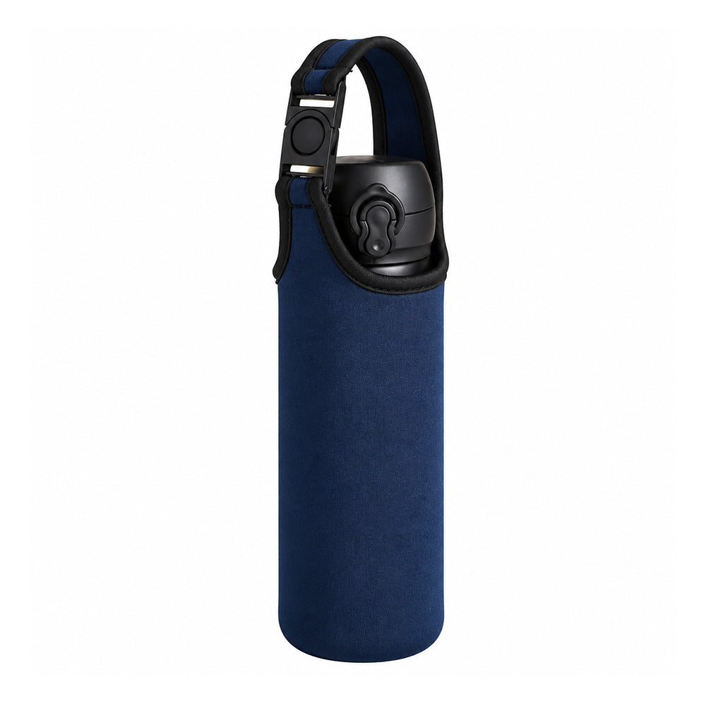 étui protection de gourde bleu marine