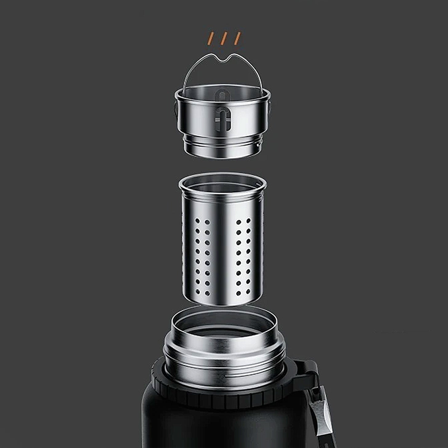 filtre à thé de gourde en inox