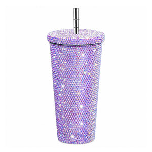 gobelet gourde violette avec strass