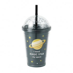 gourde gobelet enfant saturne fond blanc