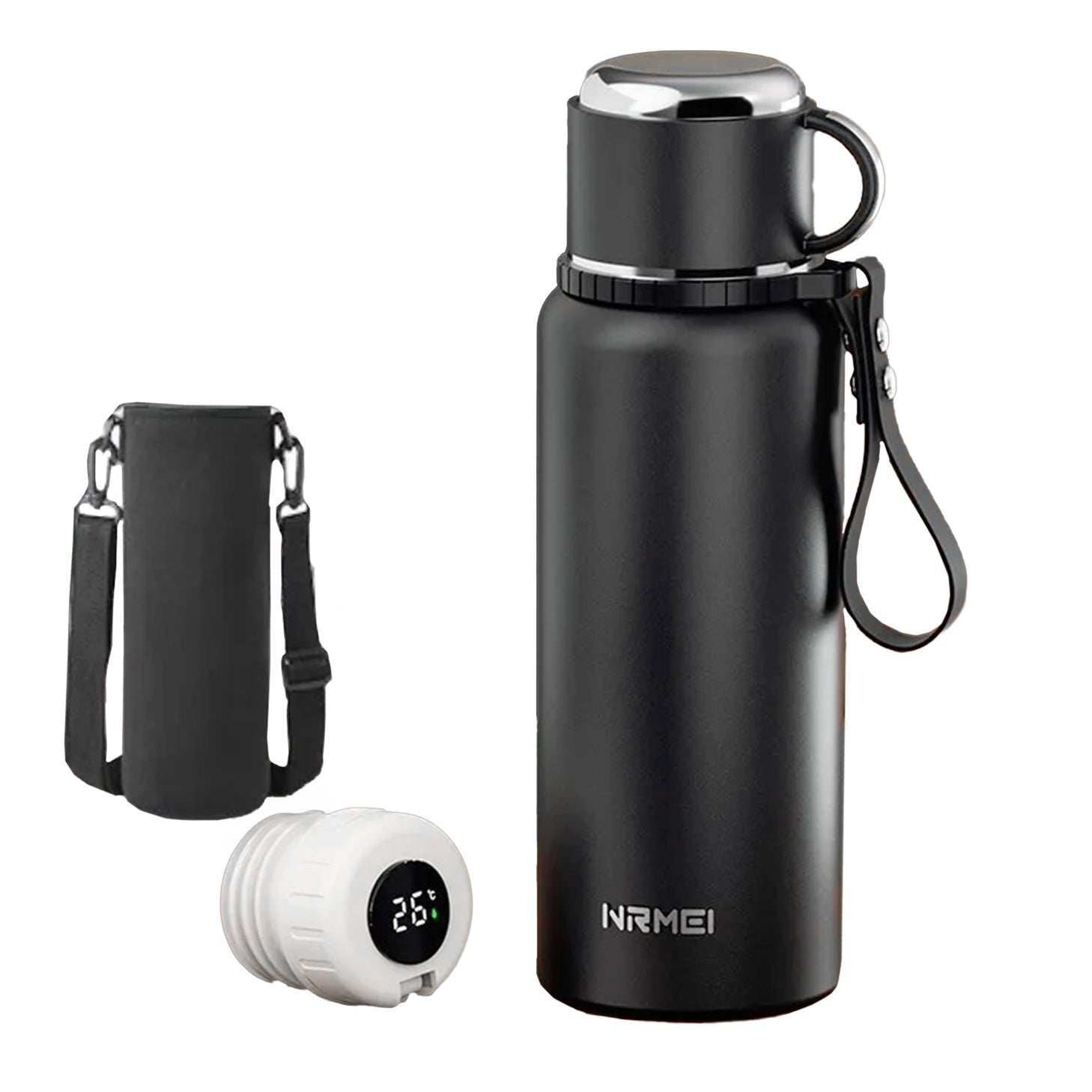 gourde intelligente avec écran et housse