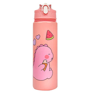 gourde rose dinosaure kawaii 750ml