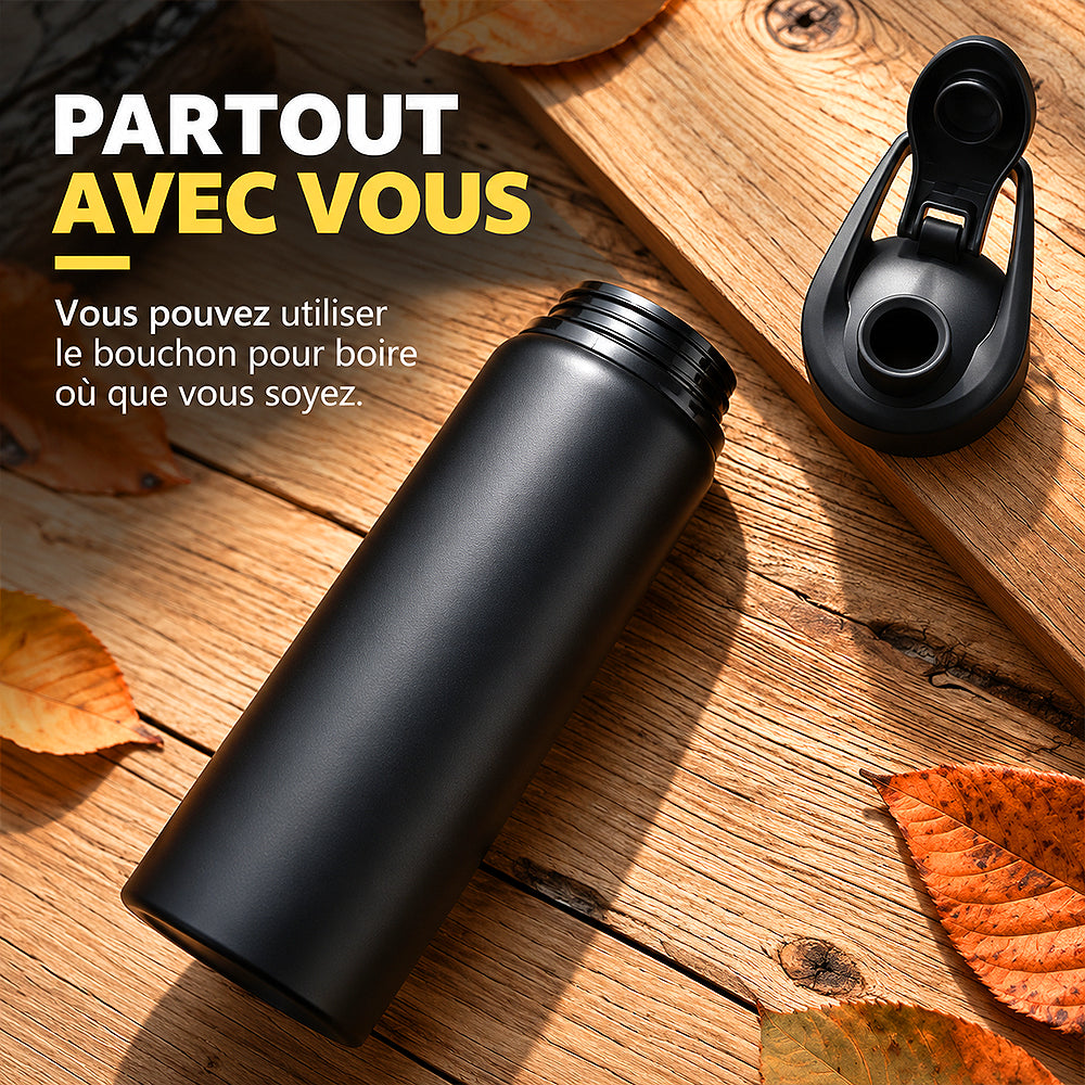 gourde avec bouchon pratique