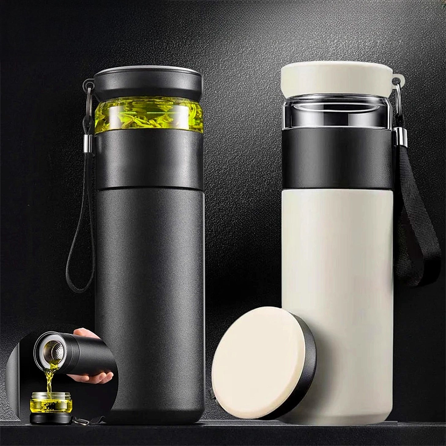 gourde avec infuseur isotherme