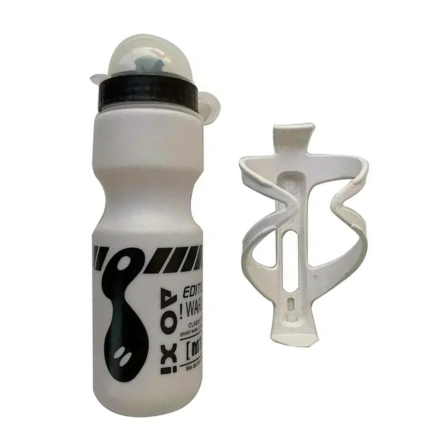 gourde blanche de sport cycliste