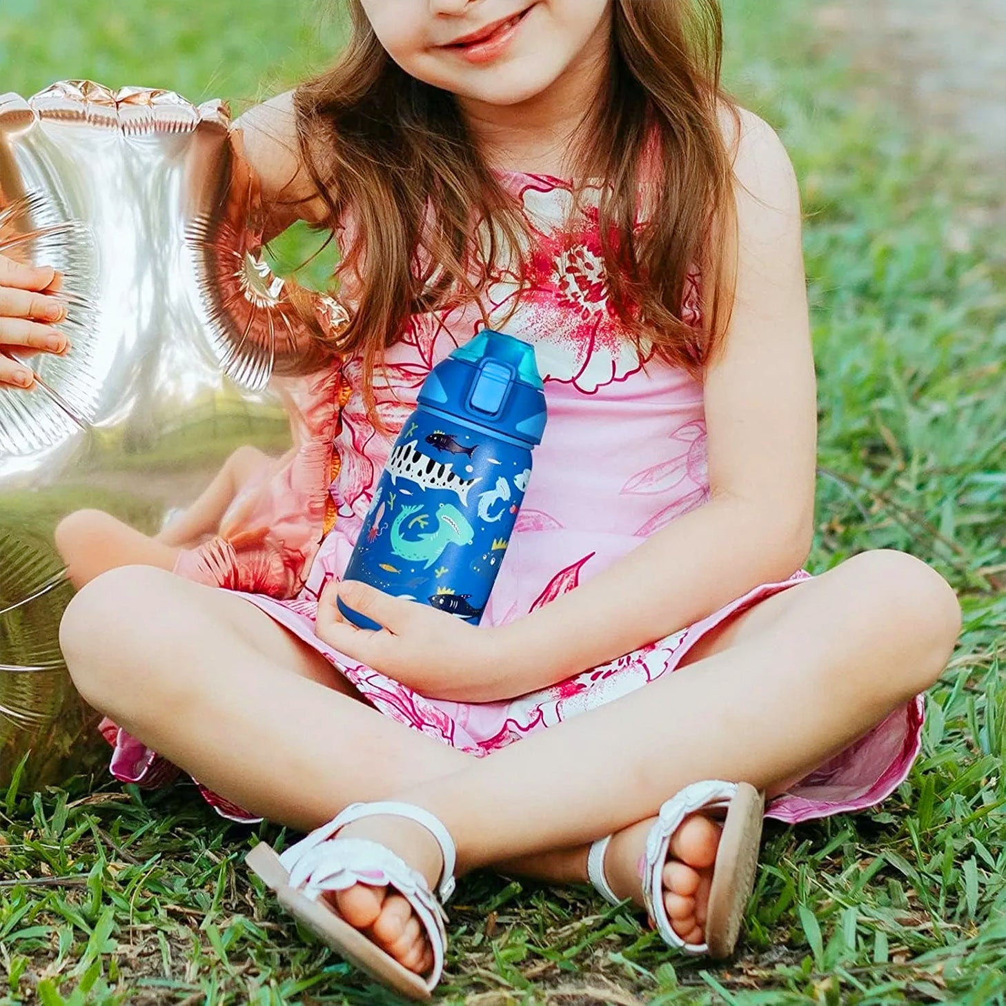 gourde bleu enfant océan