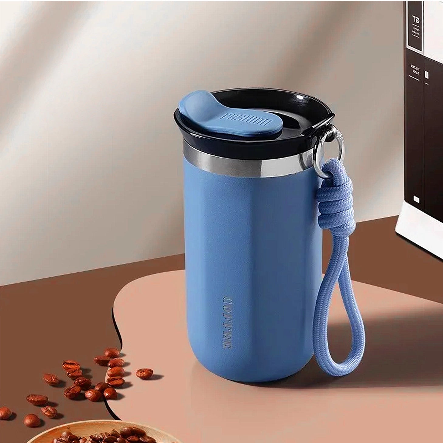 gourde bleu isotherme inox 350ml