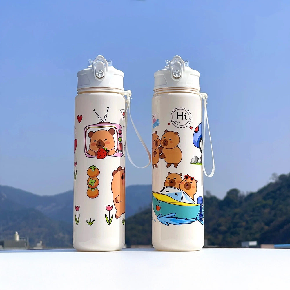 gourde capybara avec bouton 500ml