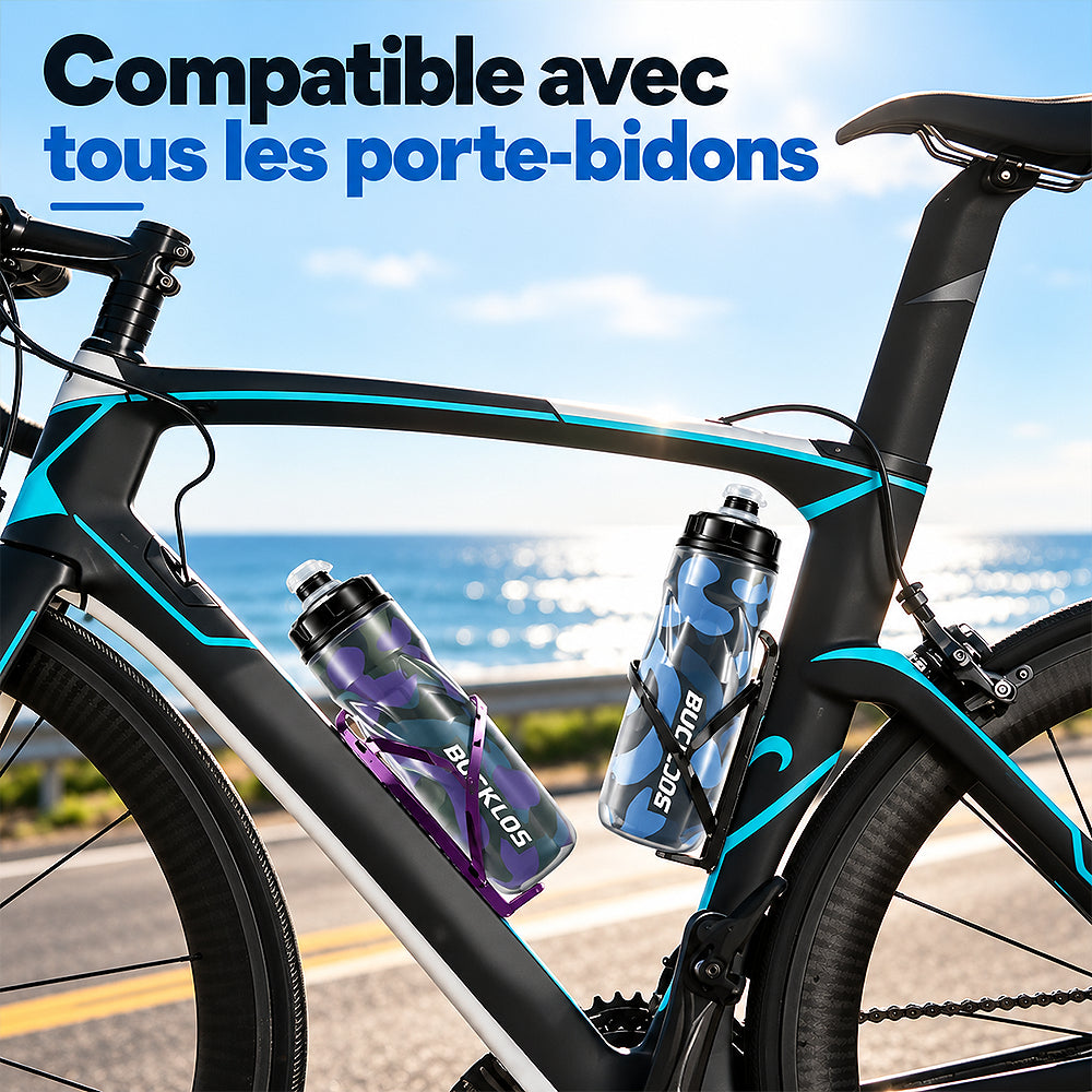 gourde cyclisme compatible porte bidon