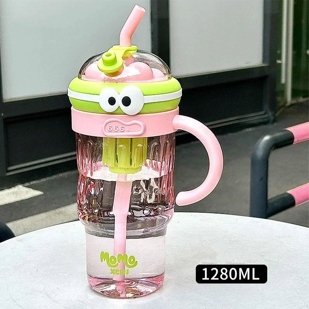 gourde enfant avec yeux rigolo 1280ml