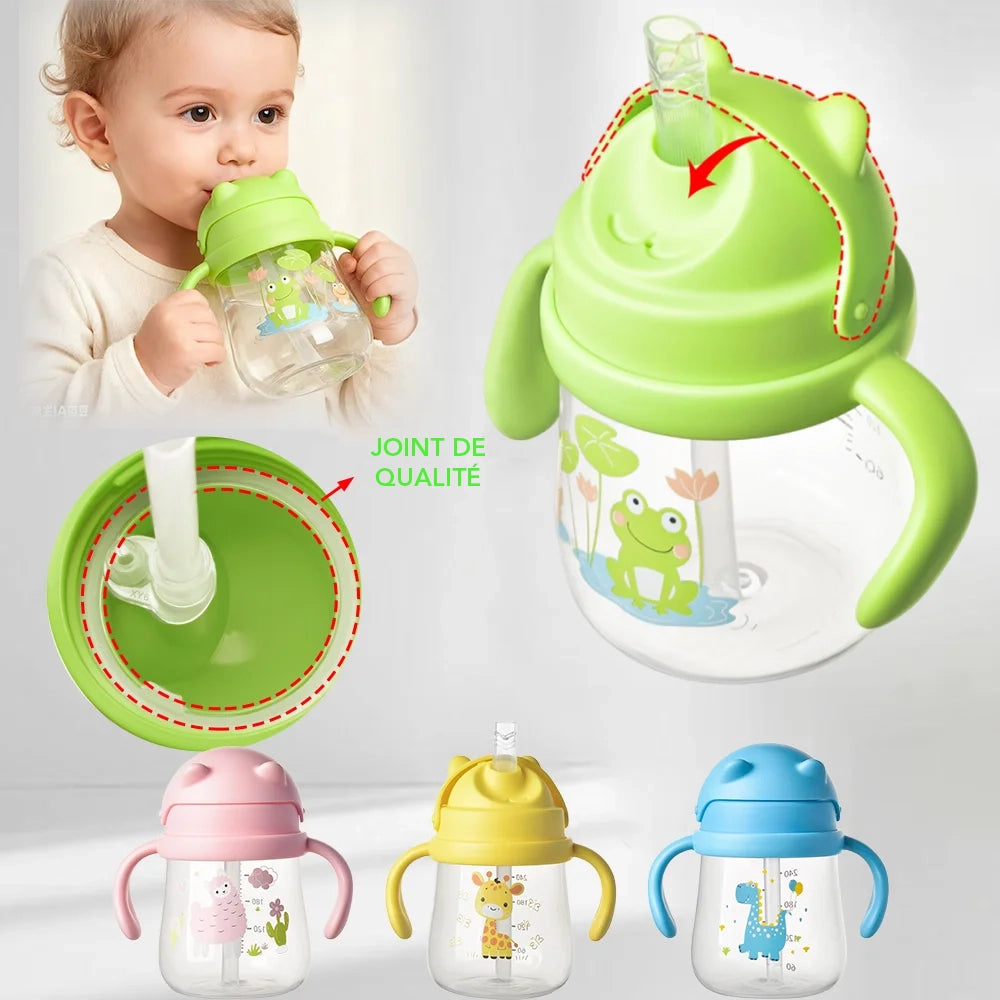 gourde enfant paille