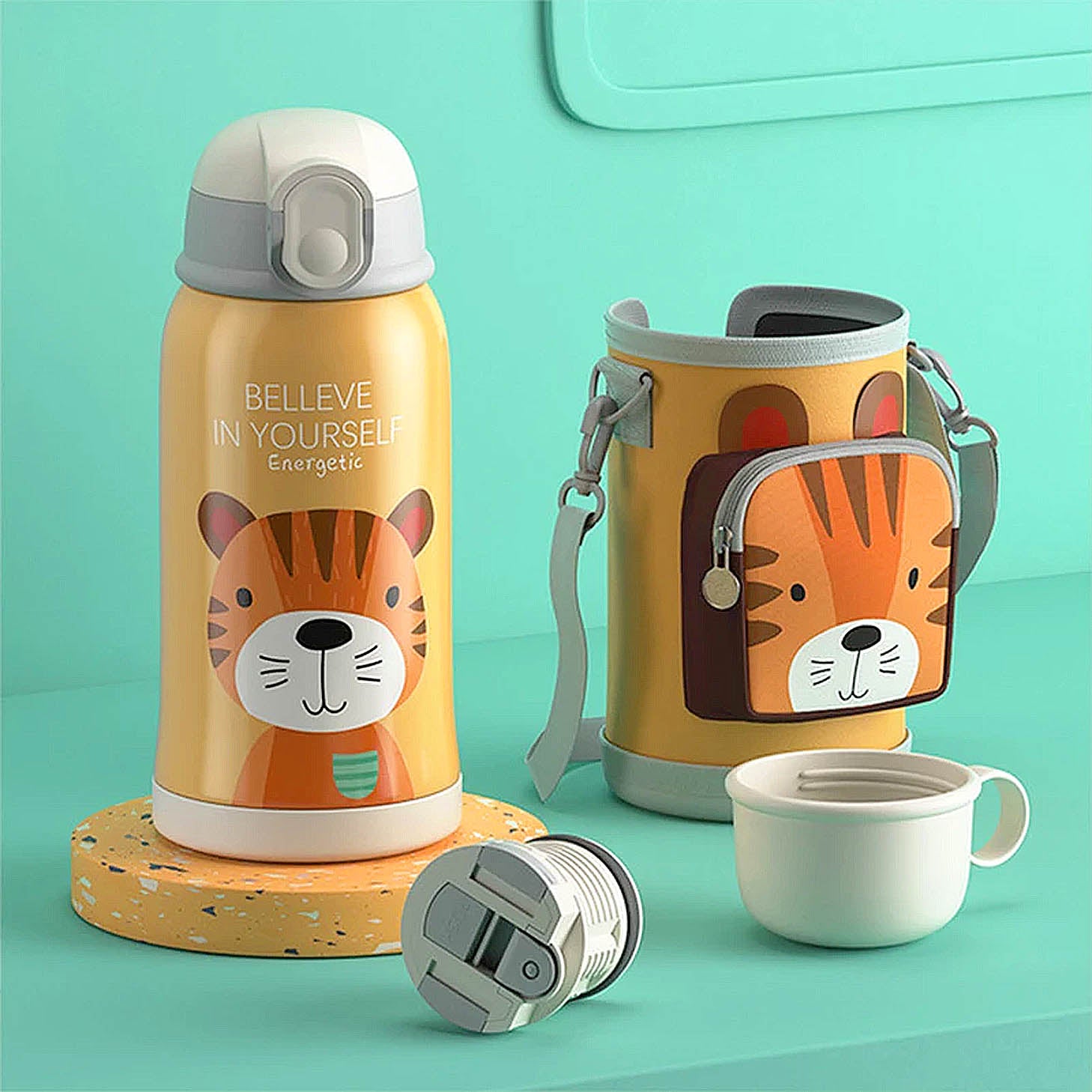 gourde enfant tigre mignon