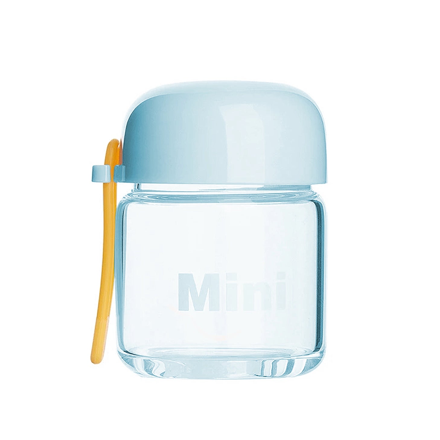 gourde en verre bleu mini format 150ml