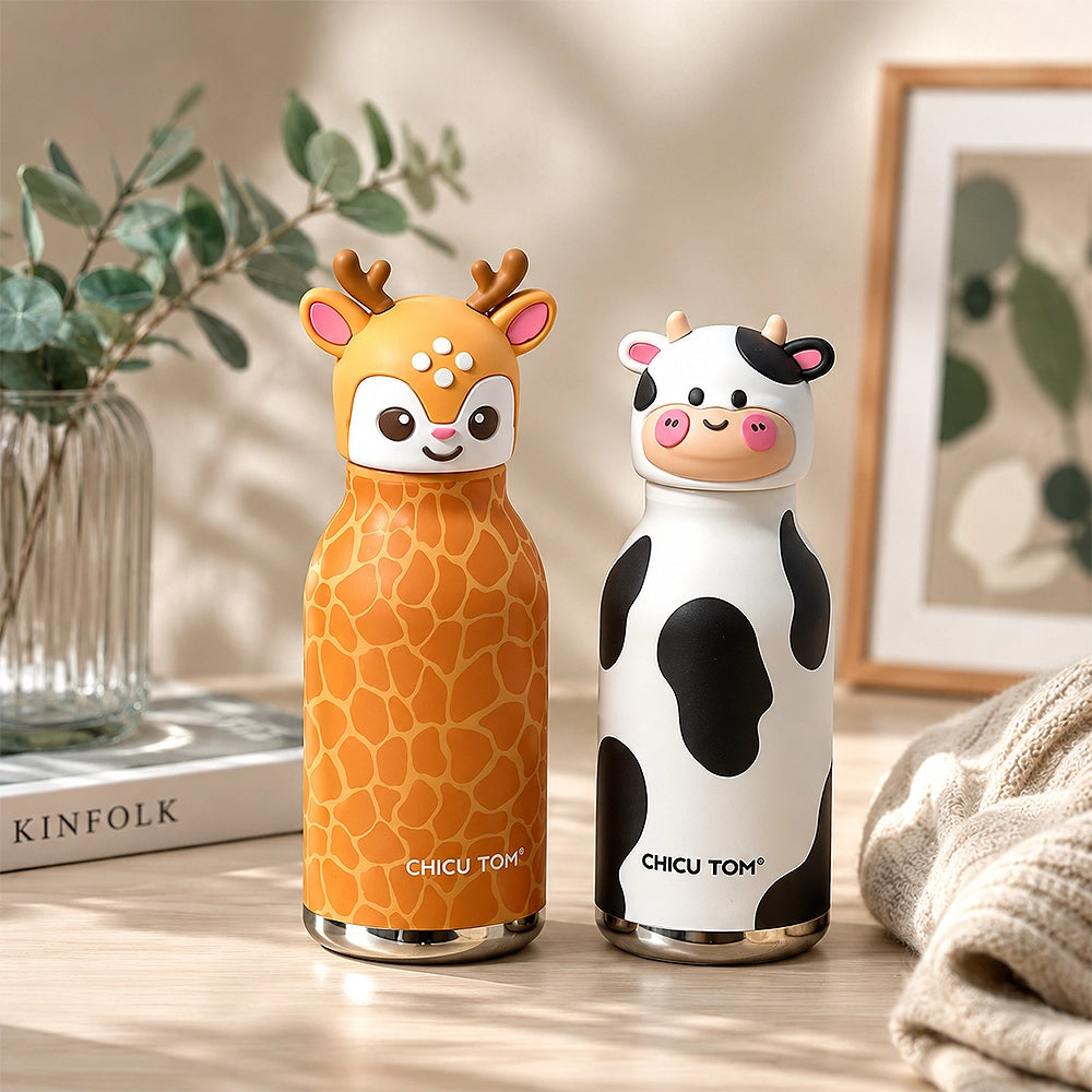 gourde isotherme girafe et vache