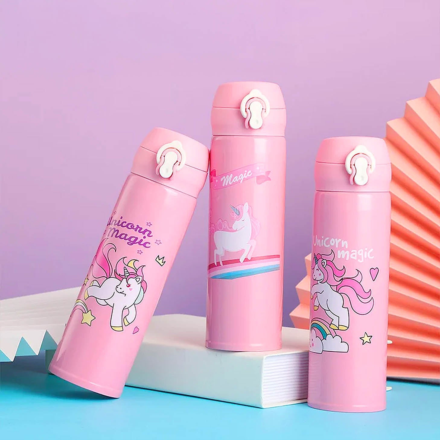 gourde licorne rose pour enfant