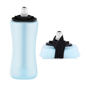 gourde pliable bleu 350ml