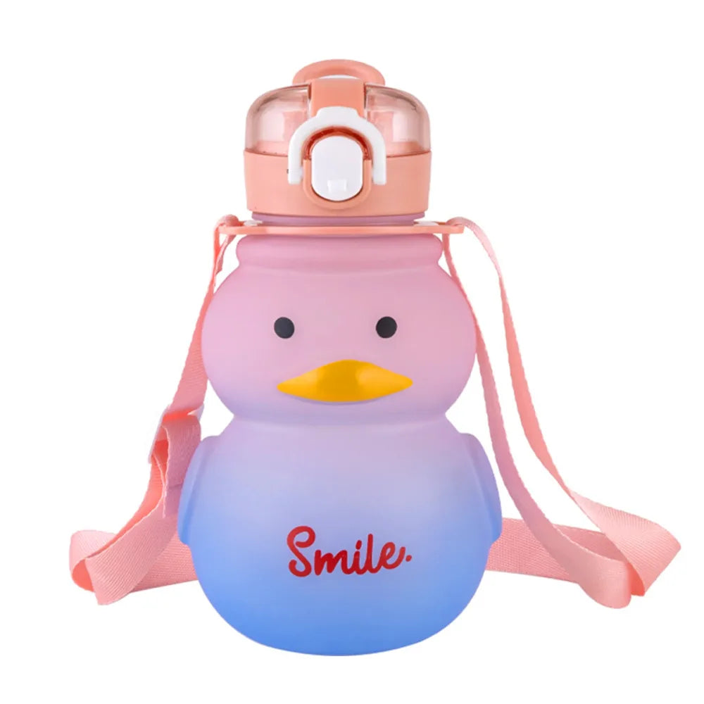 gourde poussin avec sangle et couvercle pour enfant