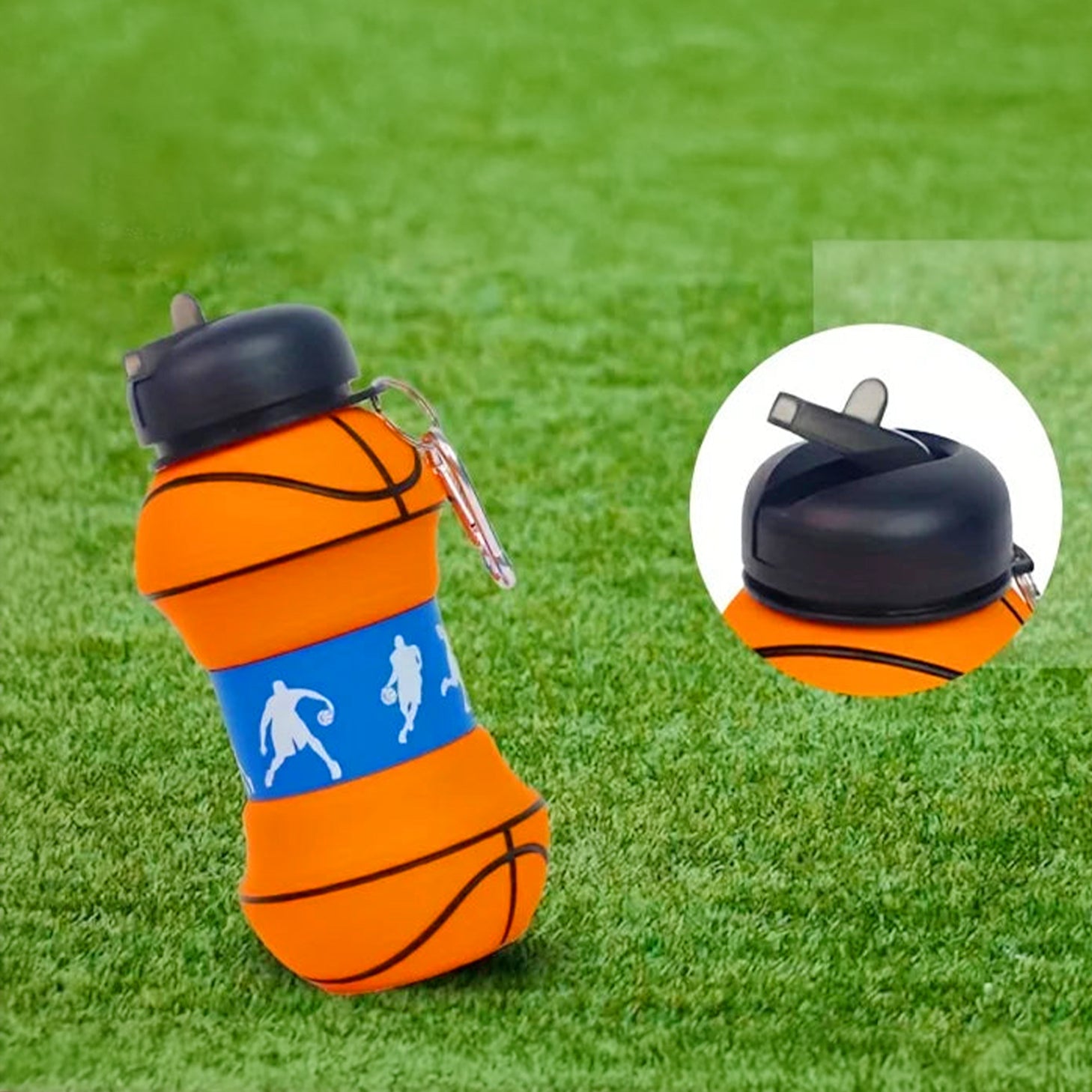 gourde rétractable balle de basketball
