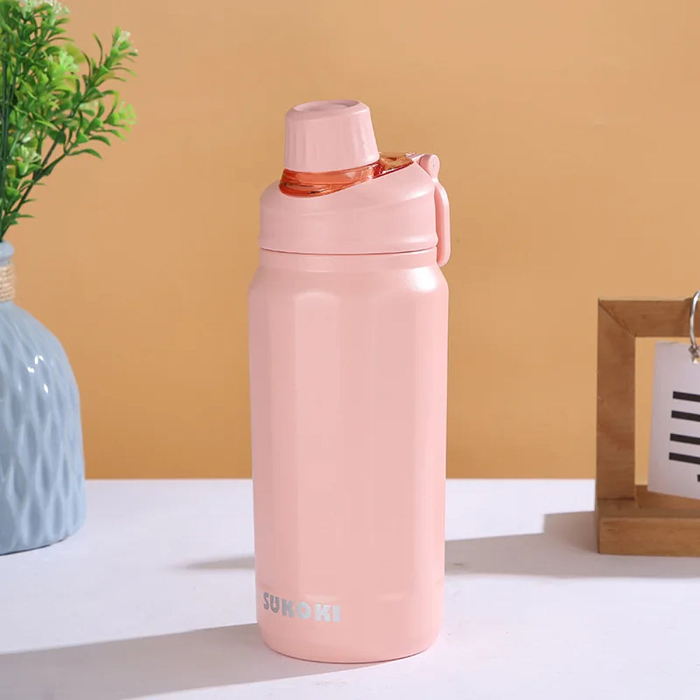 gourde rose isotherme 1 litre