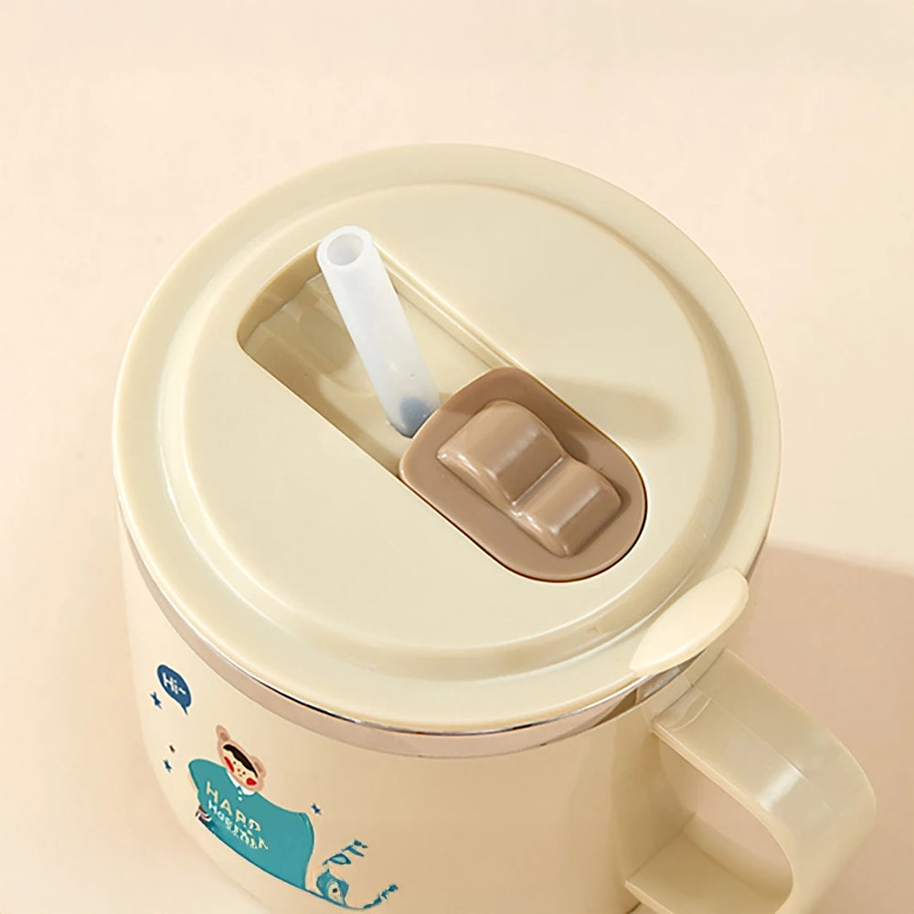 gourde tasse isotherme pour enfant avec fermeture