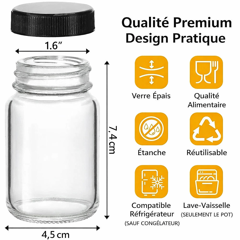 mini gourde en verre