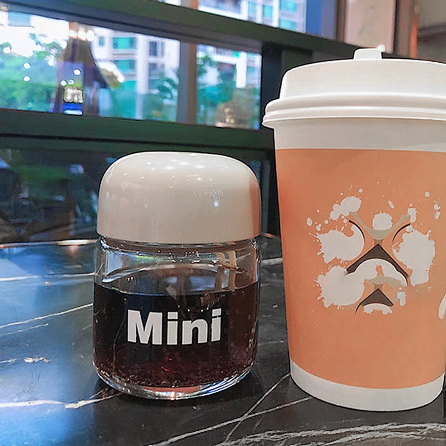 mini gourde en verre 150ml