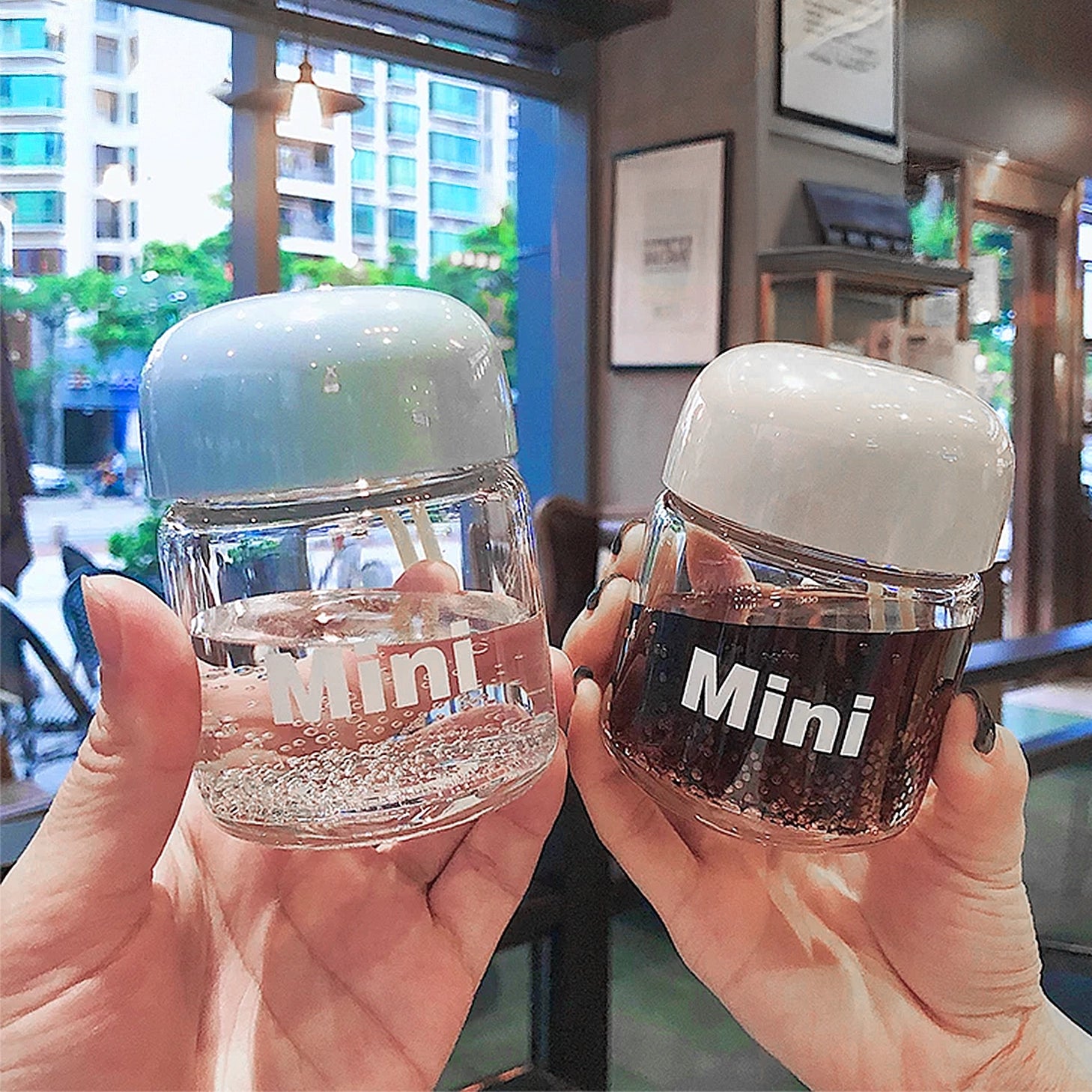 mini gourde en verre 150ml