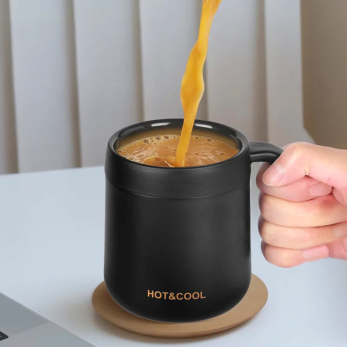 mug gourde isotherme avec couvercle