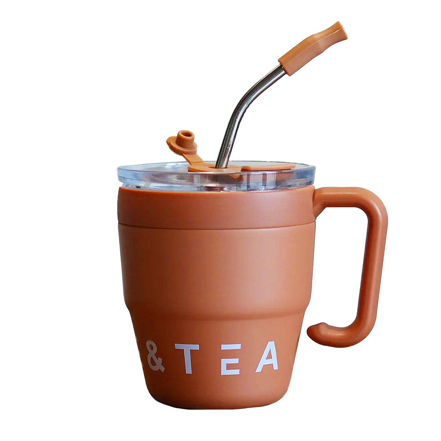 mug gourde marron avec paille