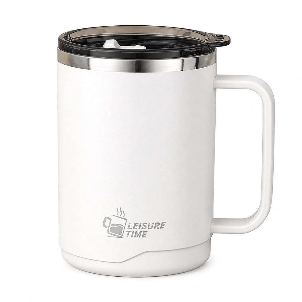 mug isotherme blanc avec poignée