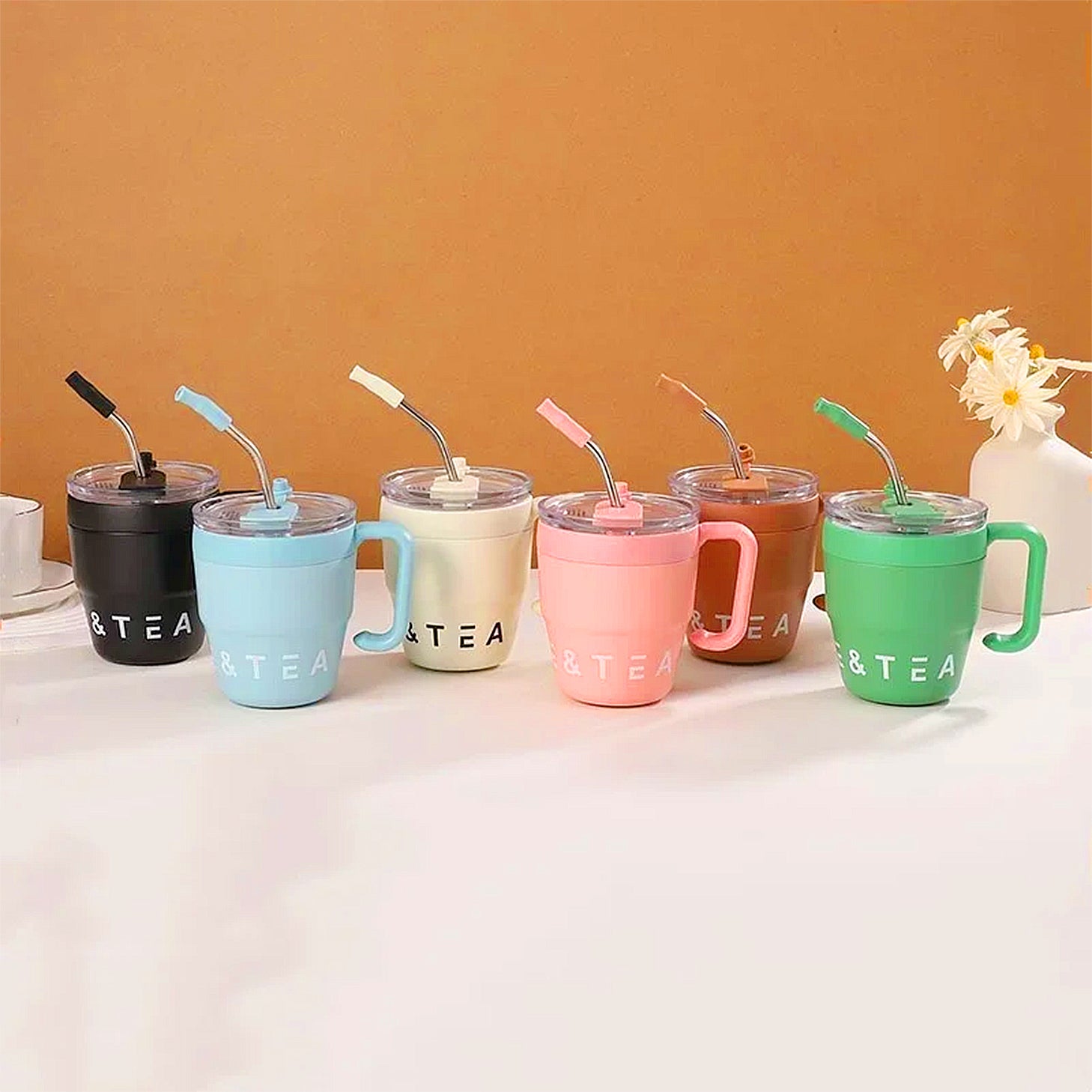 mugs gourdes avec paille design