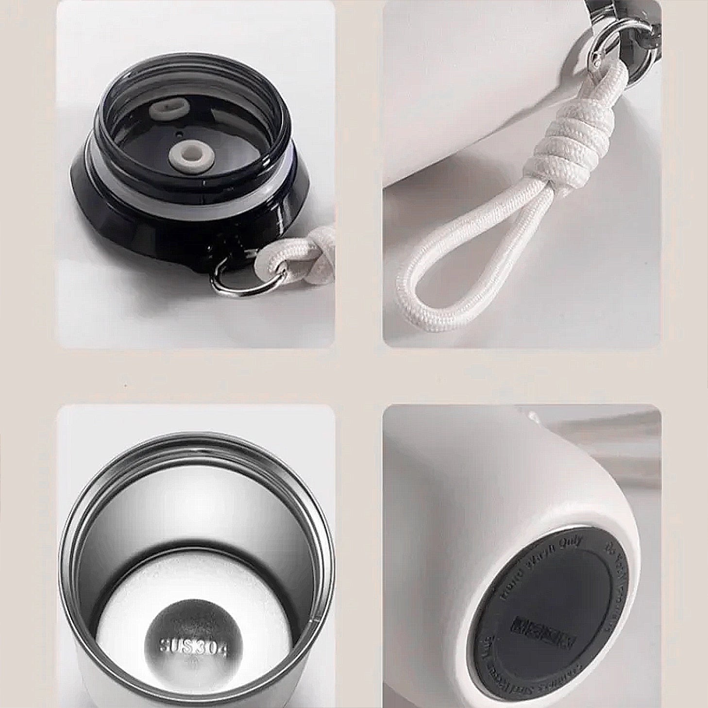 partie de gourde isotherme en métal