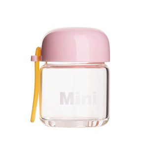 petite gourde rose en verre 150ml