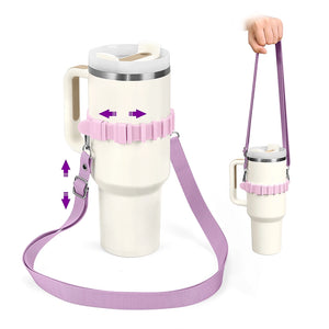 sangle pour gourde violet réglable