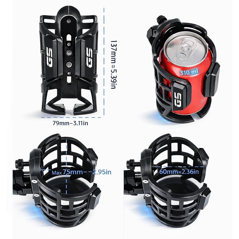 support moto gourde ou canette