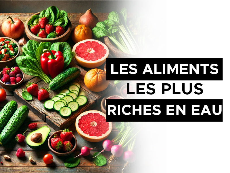 les aliments les plus riche en eau