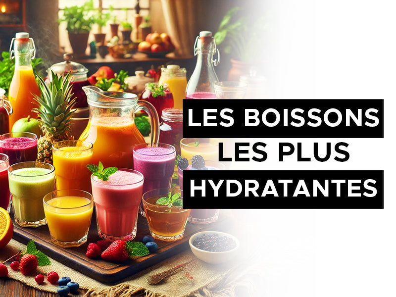 les boissons les plus hydratantes