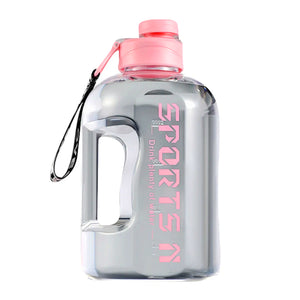 Gourde de sport grosse capacité rose 2 litres