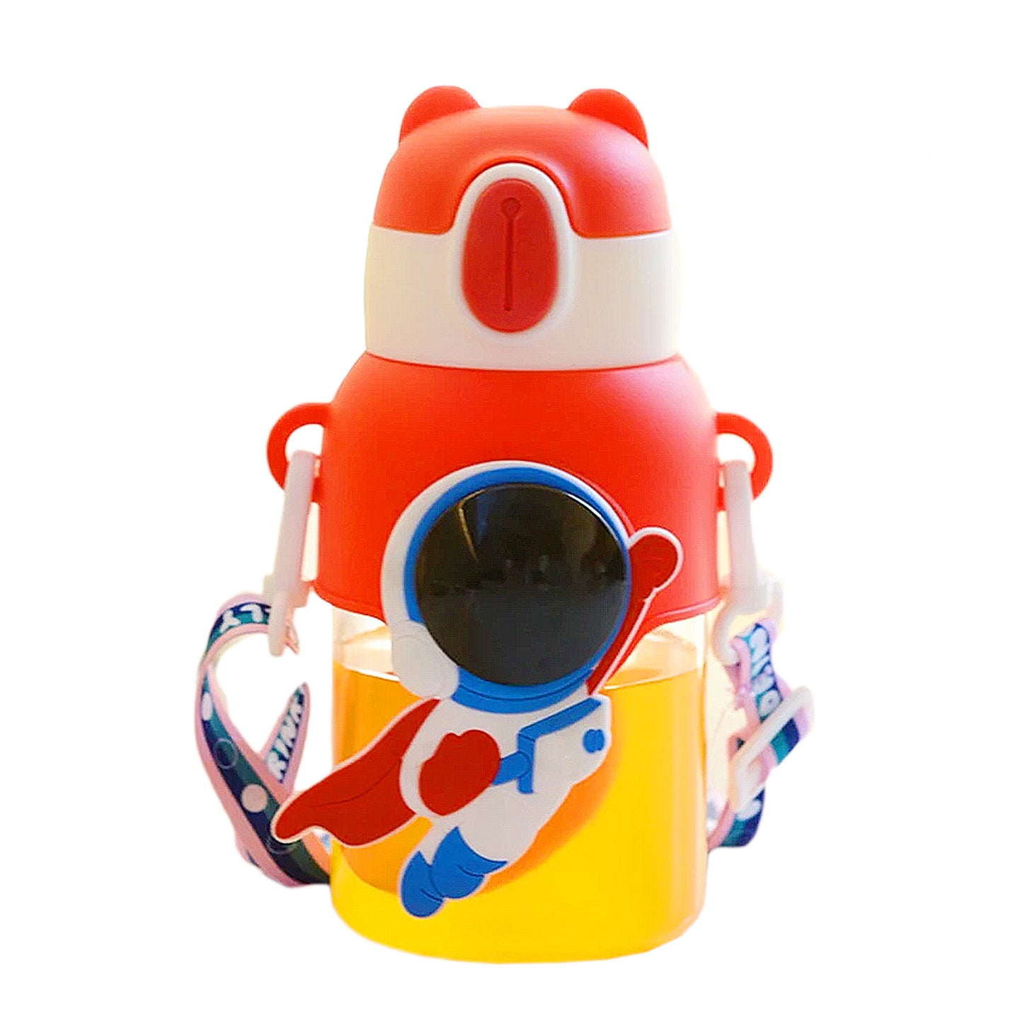 Gourde enfant rouge astronaute