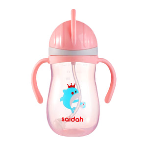 Gourde rose avec dauphin pour enfant