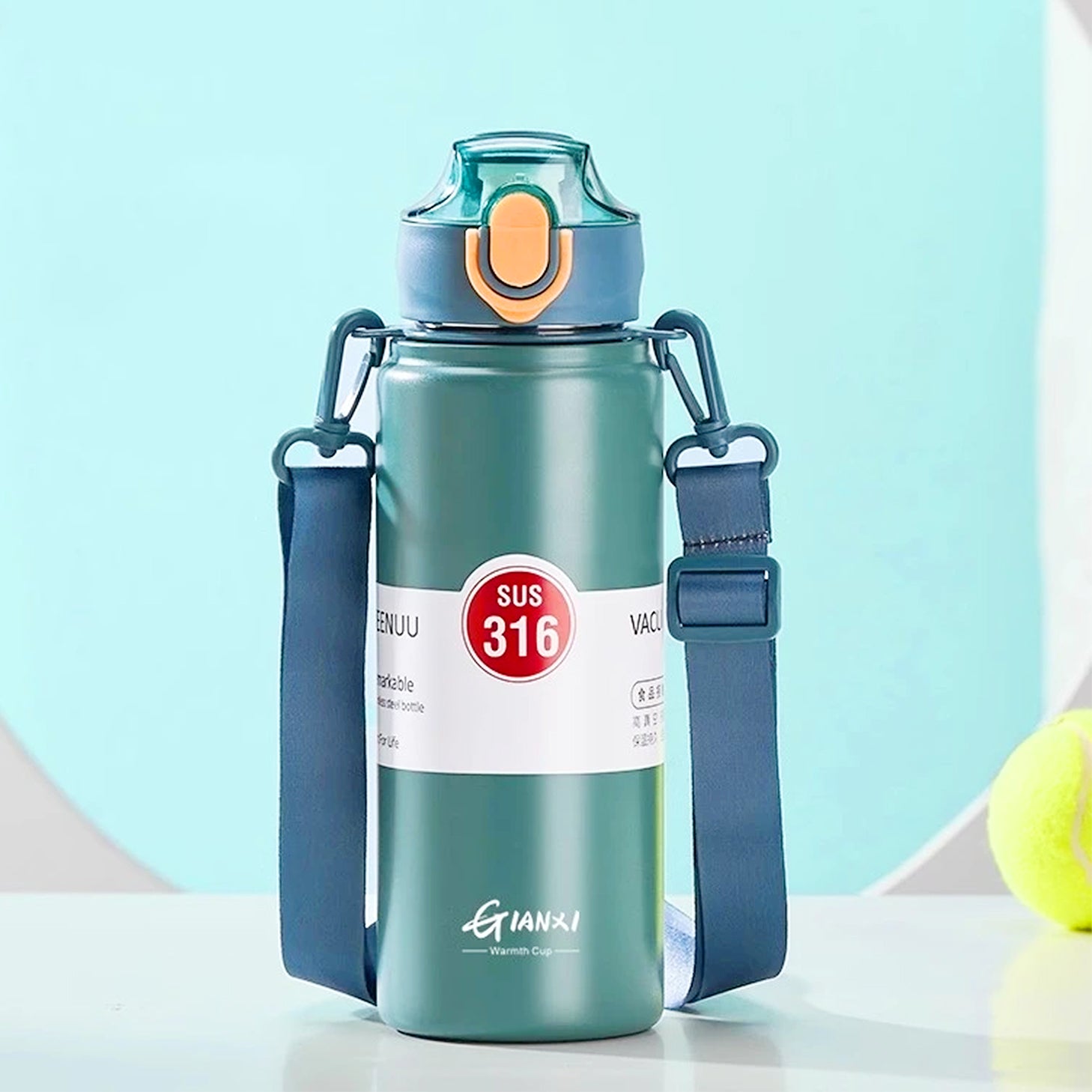 Gourde verte thermos