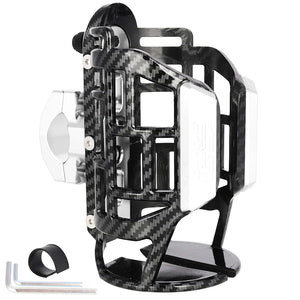 Support carbone tressé blanc