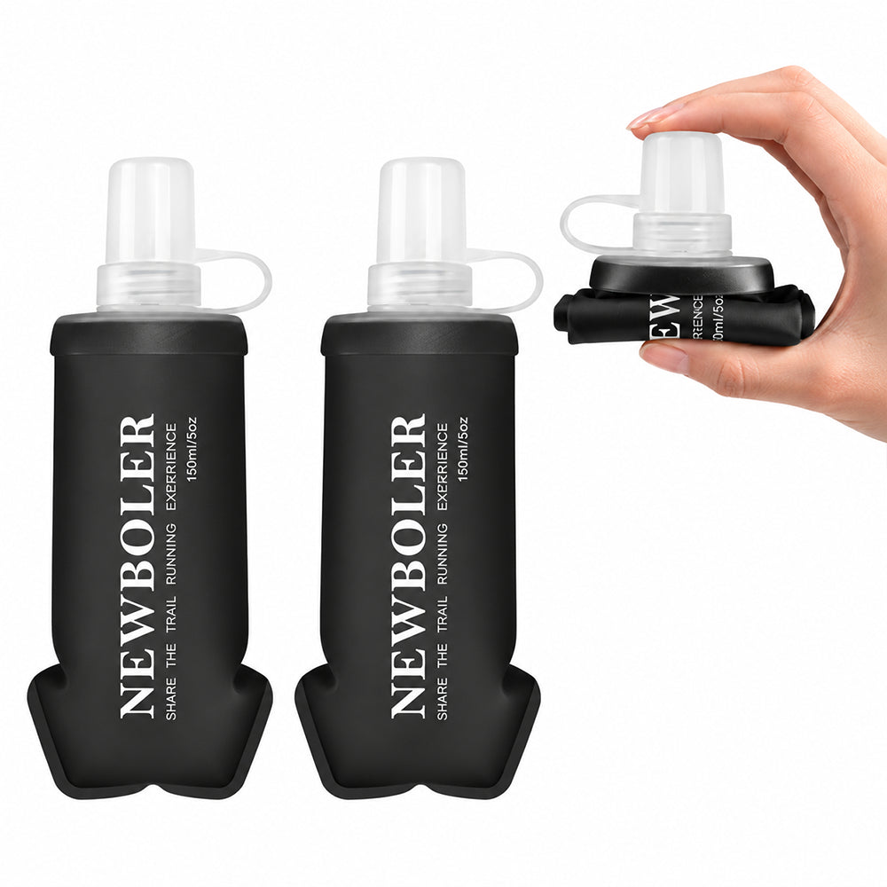 duo de gourde souple noire 150ml