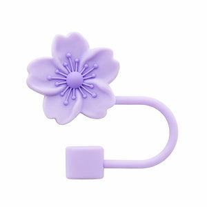 embout de gourde fleur de cerisier violette