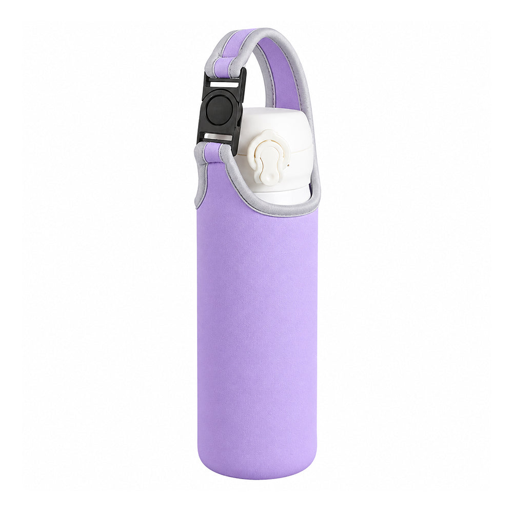étui de gourde violet avec poignée