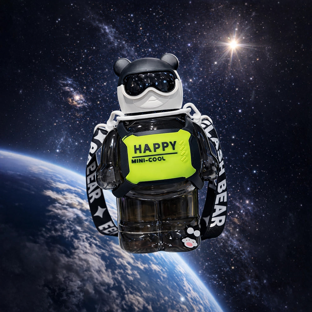 gourde astronaute ours avec sangle