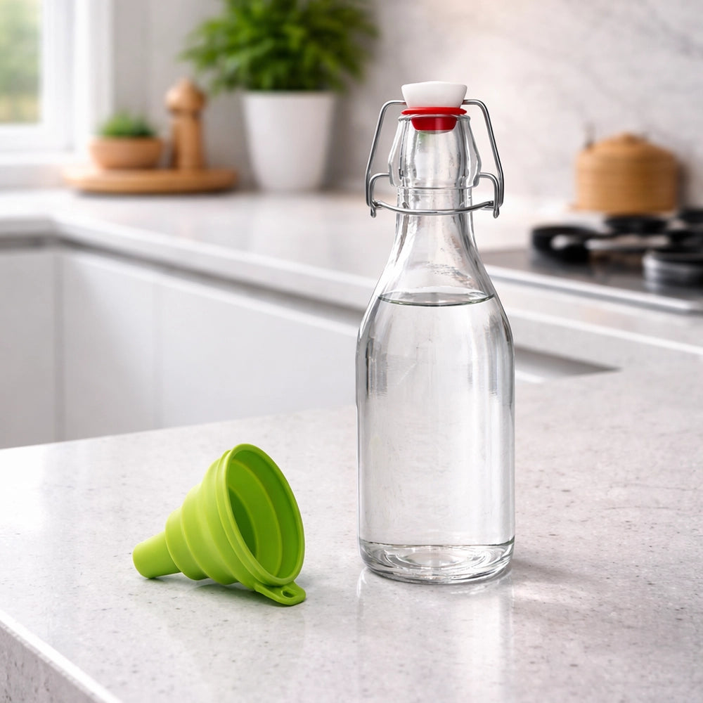 gourde avec entonnoir vert 250ml