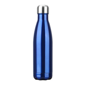 gourde bleue en inox